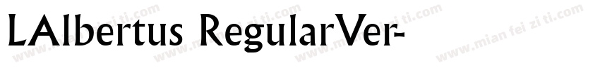LAlbertus RegularVer字体转换